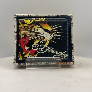 Ed Hardy Fierce Tiger Graphic Wallet NWT